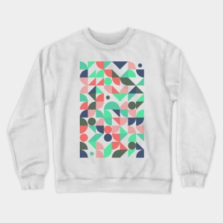 Colourful Geometric Animated Pattern Crewneck Sweatshirt